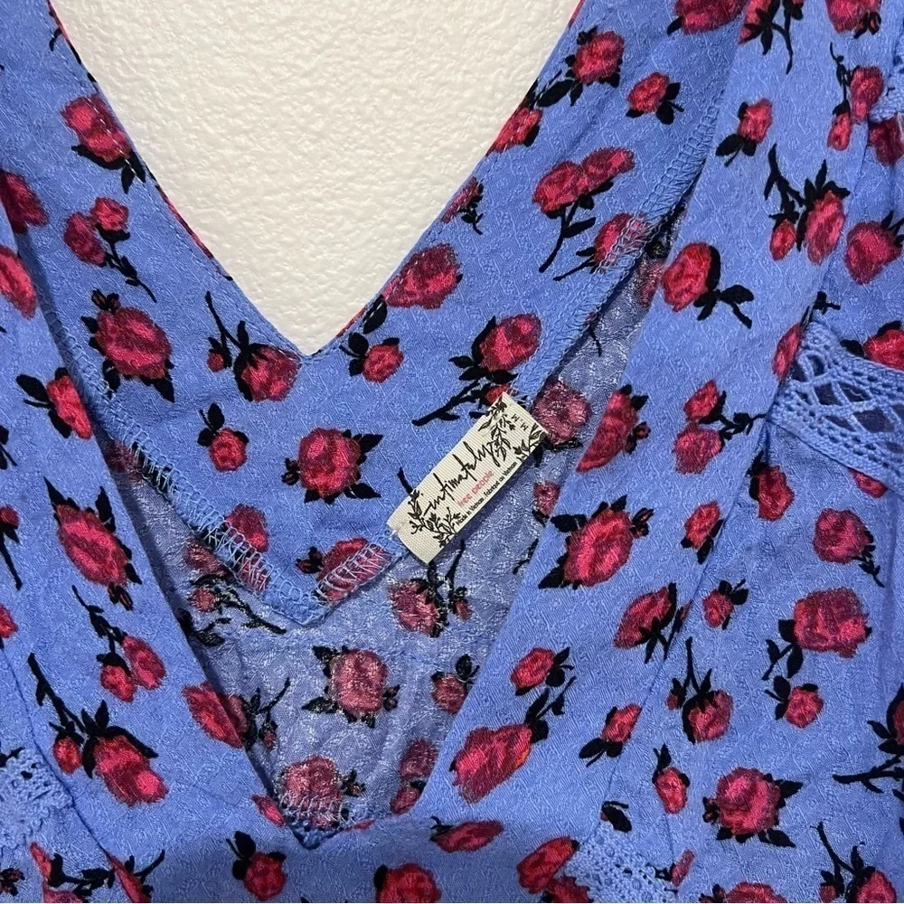 Intimately Free People Red and Blue Floral Dress - Picture 4 of 4